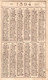 Delcampe - 8  Calendriers 1894   Fils à Coudre Julius Schürer  NAAIGAREN  Balançoire Souris Chasse Cotillon  Litho - Petit Format : ...-1900
