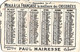 2  Calendriers  1892  Moka à La Française Chicorées Paul Mairesse Cambrai  Litho. Découpis - Petit Format : ...-1900