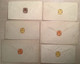 Turkey ~1869-71 6 Early Postal Stationery Envelopes Duloz Type Unused (Turquie Entier Postal Cover Lettre - Storia Postale