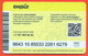 Kazakhstan 2021.Multiple Bus Travel Card. City Almaty.The Inscription "Onay" In Cyrillic. Plastic. - Wereld