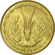 Monnaie, West African States, 10 Francs, 1971, Paris, TTB - Costa D'Avorio