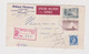 CANADA  1956 BURLINGTON-LONGARCES Registered Cover Specal Delivery Expres - Brieven En Documenten