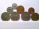 8 X Irland Kursmünzen Vor Euro 1P/1995, 2P/1975, 5P/1995, 10p/1993, 20P/1996, 50P/1978, 1Punt/1990, 1Punt/1998 - Numismatica