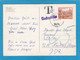 POSTKARTE AUS OESTERREICH NACH NEUDORF,D.D.R.,MIT NACHGEBÜHR STEMPEL ,1987. - Covers & Documents