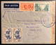 France Colonies Martinique Lettre Recommandée 1939 N°152b,160 & 166 X2 Obl Fort De France Pour LONDRES + Censure TTB - Brieven En Documenten