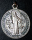 Grand Médaillon D'exorsiste - Pendentif Médaille Religieuse Milieu XXe "Saint Benoit" Religious Medal - Religion & Esotérisme