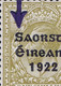 Ireland 1922-23 Thom Saorstat 3-line Ovpt On 1s, Variety 'S Over E' In A Horizontal Pair Fresh Mint - Ungebraucht