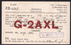 LONDON 1927 U.K. - SHORT WAVE - AMATEUR RADIO STATION G-2AXL VIA RESEAU BELGE - Altri & Non Classificati