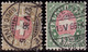 Heimat GE GENÈVE RIVE 1885 Post-Stempel Auf 3 + 1Fr.Telegraphen-Marke Zu#18,17 - Télégraphe