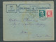 Céres Madelin/ Lsc ( Lettre ) YVT N°676 + 713  ,obli Juillac  26/01/1946, Tarif Lettre Du 1/01/1946 - Bb16609 - 1945-47 Cérès De Mazelin