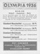 JEUX OLYMPIQUES - OLYMPIA - 1936 - BILD N° 110 - édit; PET. CREMER à DUSSELDORF - CARTE (6,5 X 8,5 Cm) - TRES BON ETAT - Trading-Karten