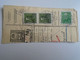 D187446   Parcel Card  (cut) Hungary 1937 VÁL - Paketmarken