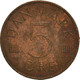 Monnaie, Danemark, Margrethe II, 5 Öre, 1981, Copenhagen, TB, Copper Clad Iron - Denmark