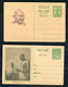 Inde - 2 Entiers Postaux Avec Illustration De Gandhi - Postcards