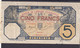 AOF  French West Africa 5 Fr 1923 Rr VG/fine - Altri – Africa