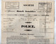 VP18.961 - POITIERS 1848 - Police D'Assurance - Société Mutuelle Immobilière - Mr Paul ALEXANDRE à NIORT - Banco & Caja De Ahorros