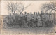 Carte Photo Militaire Français 352 ème Régiment Soldat-Poilus Avec Casque-Vélo-Bicyclette-Roue De Charette-Guerre-14/18 - Guerra 1914-18