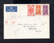 S4950-FRENCH INDE-AIRMAIL REGISTERED COVER PONDICHERY To PARIS (france) 1949.WWII.INDE FRANÇAISE.INDIA .FRENCH Colonies - Covers & Documents