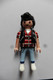 Figurine Personnage Playmobil Homme Rocker Elvis Tatoué Cheveux Banane Bicker Blouson Noir Poker - Playmobil