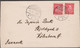 1902. ISLAND. King Christian IX. 10 Aur Red 2 Ex On Beautiful Clean Cover To København From RE... (Michel 39) - JF514596 - Cartas & Documentos