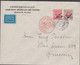 1928-1929. ISLAND. Air Mail. Overprint. Set Of 2 On AIR MAIL Loftleidis Cover To Österrei... (Michel 122-123) - JF514598 - Brieven En Documenten