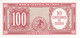 BILLETE DE CHILE DE 100 PESOS DEL AÑO 1960-61 SIN CIRCULAR (UNC) (BANK NOTE) - Cile