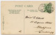 HARLECH CASTLE / POSTMARK - BARMOUTH DUPLEX / ADDRESS - LONDON, BLACKFRIARS, AQUINAS STREET (ELLIOTT) - Merionethshire