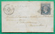 N°22 VARIETE PIQUAGE A CHEVAL GC 2978 LES PONTS DE CE MAINE ET LOIRE POUR CHAMPTOCEAUX 1867 LETTRE COVER FRANCE - 1849-1876: Classic Period