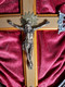 Cadre Reliquaire Crucifix En Bois Sans Le Verre 38 Cm - Religious Art