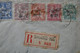 C CHINA BELLE LETTRE VERY RARE RECOM. 1913 SHANGHAI POUR MANCHESTER ENGLAND + AFFRANCHISSEMENT INTERESSANT - 1912-1949 Republik