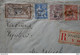 C CHINA BELLE LETTRE VERY RARE RECOM. 1913 SHANGHAI POUR MANCHESTER ENGLAND + AFFRANCHISSEMENT INTERESSANT - 1912-1949 Republic