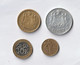 Monnaies - MONACO, Lot De 4 Monnaies : 10 Centimes (1962), 2 Fr (1943), 5 Fr Alu (1945), 10 Fr Bimétal (1997) - Other & Unclassified