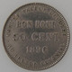 Réunion, Bon Pour 50 Cent 1896, TTB/TTB, KM# 4 - Riunione