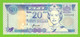 FIJI 20 DOLLARS 1996  P-99a UNC  NUMBER X000355 - Fidschi