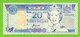 FIJI 20 DOLLARS 1996  P-99a UNC  NUMBER X000355 - Fiji