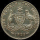 LaZooRo: Australia 1 Florin 1925 UNC Die Crack - Silver - Florin