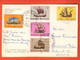 FO-19 San Marino 5 Timbres Sur Carte Postale   Circulé 1963 Vers La Suisse Grand Format - Lettres & Documents