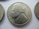 US USA 5 CENS COIN . YEARS ABOUT 1970- 2000 . ONLY 5 COINS  RANDOMAL FROM BAG. - Otros – América