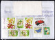 CZECH REPUBLIC 2021 - REGISTERED ENVELOPE - VOLLEYBALL POSTAL STATIONERY - BACK SIDE: BUTTERFLY / CARS / FLOWERS - Cartas & Documentos