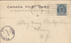 Canada Postal Stationery Ganzsache ONE Cent Victoria TMS. Cds. MONTREAL 1900 ALBANY N. Y. (Arr. Cds.) (2 Scans) - 1860-1899 Règne De Victoria