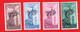 1948 (13-16) Serie Campidoglio Sovrastampati Su Due Righe - Nuovo MNH - Luftpost