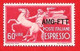 1950 (6) Democratica Sovrastampato Su Una Riga  - Nuovo MNH - Exprespost