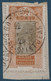 Colonies Guinée Fragment N°23 50c Oblitéré Dateur 1928 De Bordeaux En Arrivée ! "Bordeaux Gare St JEAN"  Curiosité - Usati