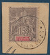 Colonies Guadeloupe Fragment N°42 15c Gris Oblitéré Dateur 1904 Guadeloupe "LAMENTIN/GUADELOUPE" Rare & TTB - Gebruikt