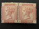 SG 166 1d Red  Pair  MH * - Nuovi