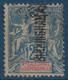 Colonies Françaises Nouvelle Caledonie N°62 25c Bleu Oblitéré Griffe Linéaire Paquebot US BIRMINGHAM RRR - Used Stamps
