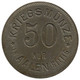 ALLEMAGNE - AALEN - 50.1 - Monnaie De Nécessité - 50 Pfennig 1917 - Monétaires/De Nécessité