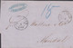 1862. DANMARK. KIØBENHAVN 17 3 On Cover To Mandal, Norge. Interesting Cover And Marking In Blue. . Transit... - JF427619 - ...-1851 Préphilatélie