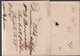 1824. NORGE. Small Cover To Bordeaux, France From Drontheim (Trondheim) 1824. Transit Cancels DANEMARCK PA... - JF427626 - ...-1855 Voorfilatelie