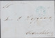 1852. NORGE. Small Cover (fold) To Frederikshald Cancelled In Blue CHRISTIANIA 17 2 1852. Interesting.   - JF427634 - ...-1855 Vorphilatelie